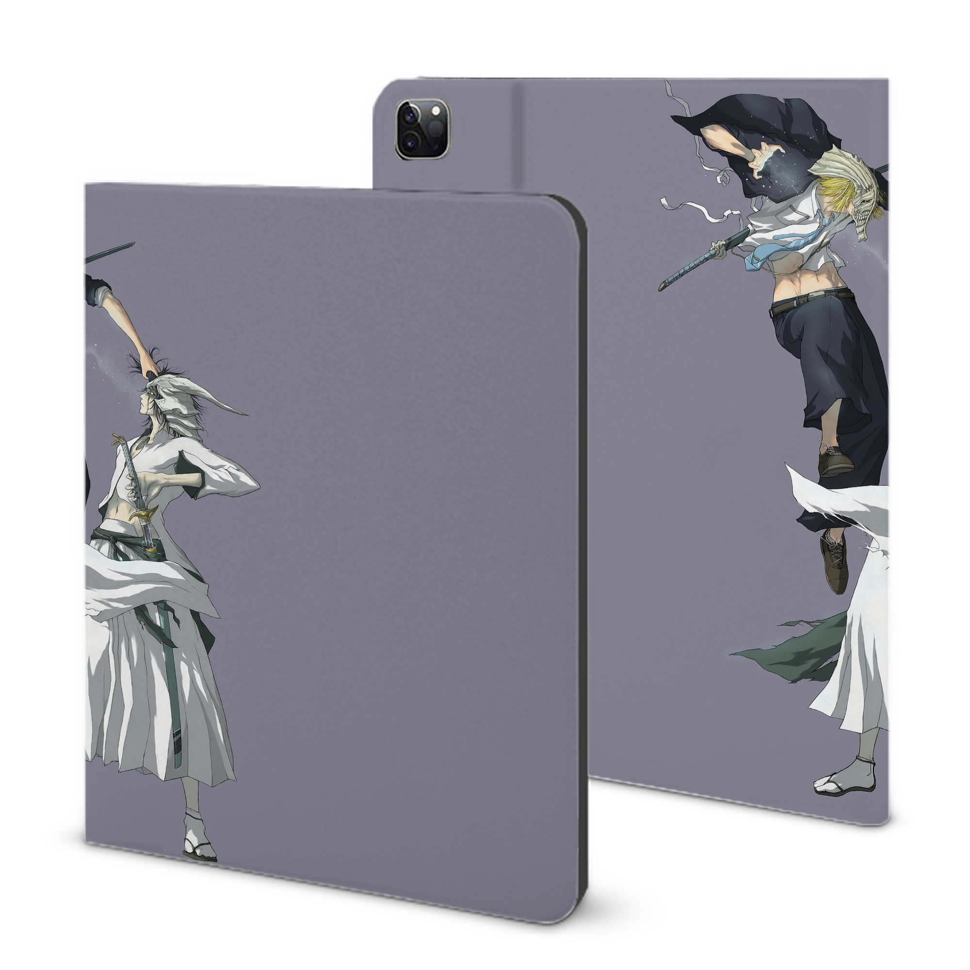 （画像用） ブリーチ BLEACH IPad ケース ブック型 PUレザー TPU 耐衝撃 軽量 薄型 ペン収納なし 全面保護 IPad 各モデル対応